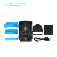 COOLCOLD próżni przenośny Laptop Cooler USB chłodnica zewnętrzna ekstrakcji wentylator Notebook dla 15 15.6 17 Cal laptopa 6